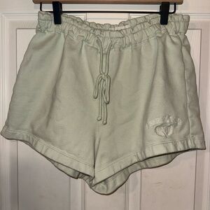 Abercrombie & Fitch Women's Light Green Athletic Shorts